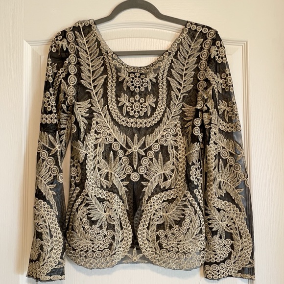 Sheer embroidered long sleeve - Picture 3 of 3